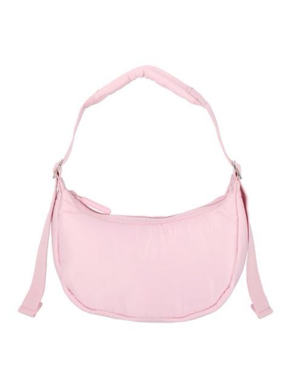 Rare lesportsac marshmallow Sheen Mini Crescent in dragonfruit pink